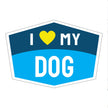 I Love My Dog Hexagon Shaped Magnet