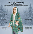 German Shepherd Snugg Wraps with Hoodie – Ultra Soft Sherpa Fleece Wrap for Pet Lovers