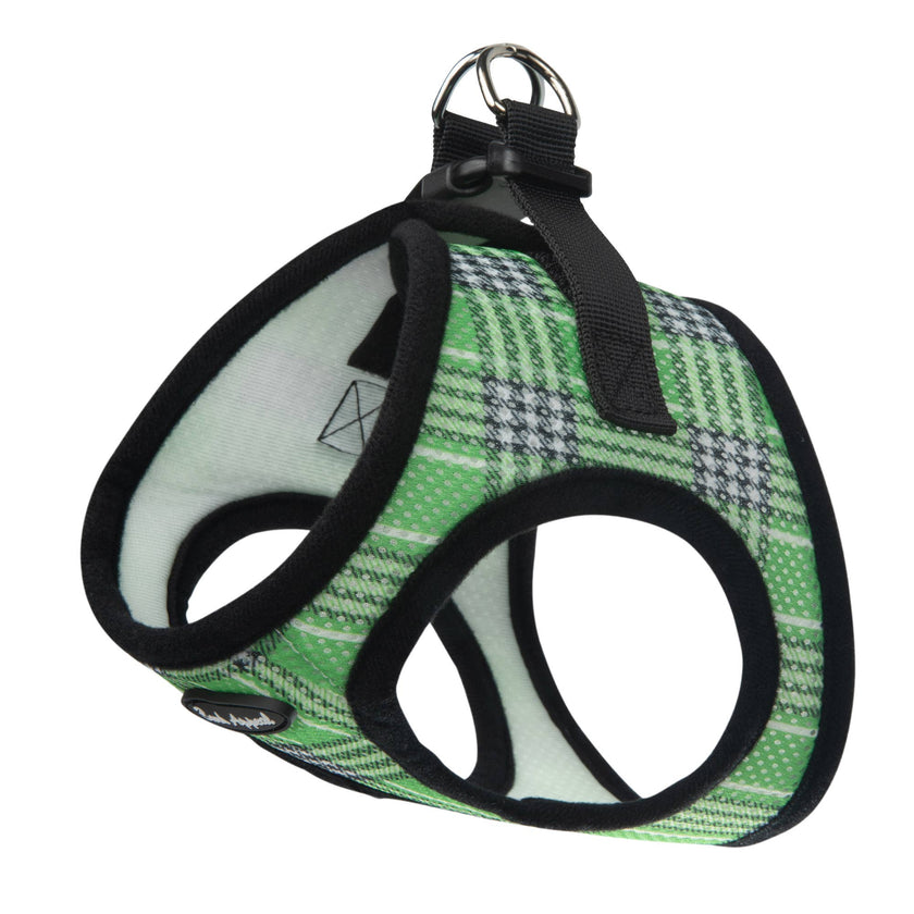 Plaid Mesh Step in Harness