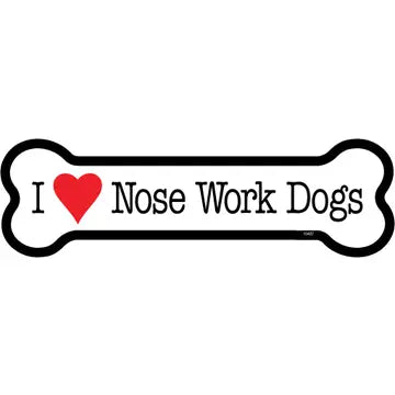 Nose Work Dog - Bone Shaped Magnet