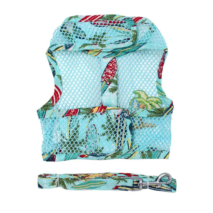 Cool Mesh Dog Harness &- Surfboards & Palms