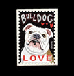 Bulldog LOVE Magnet