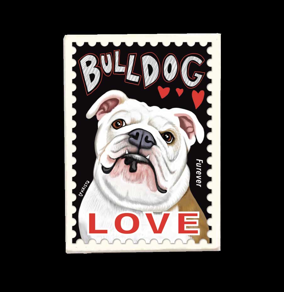 Bulldog LOVE Magnet