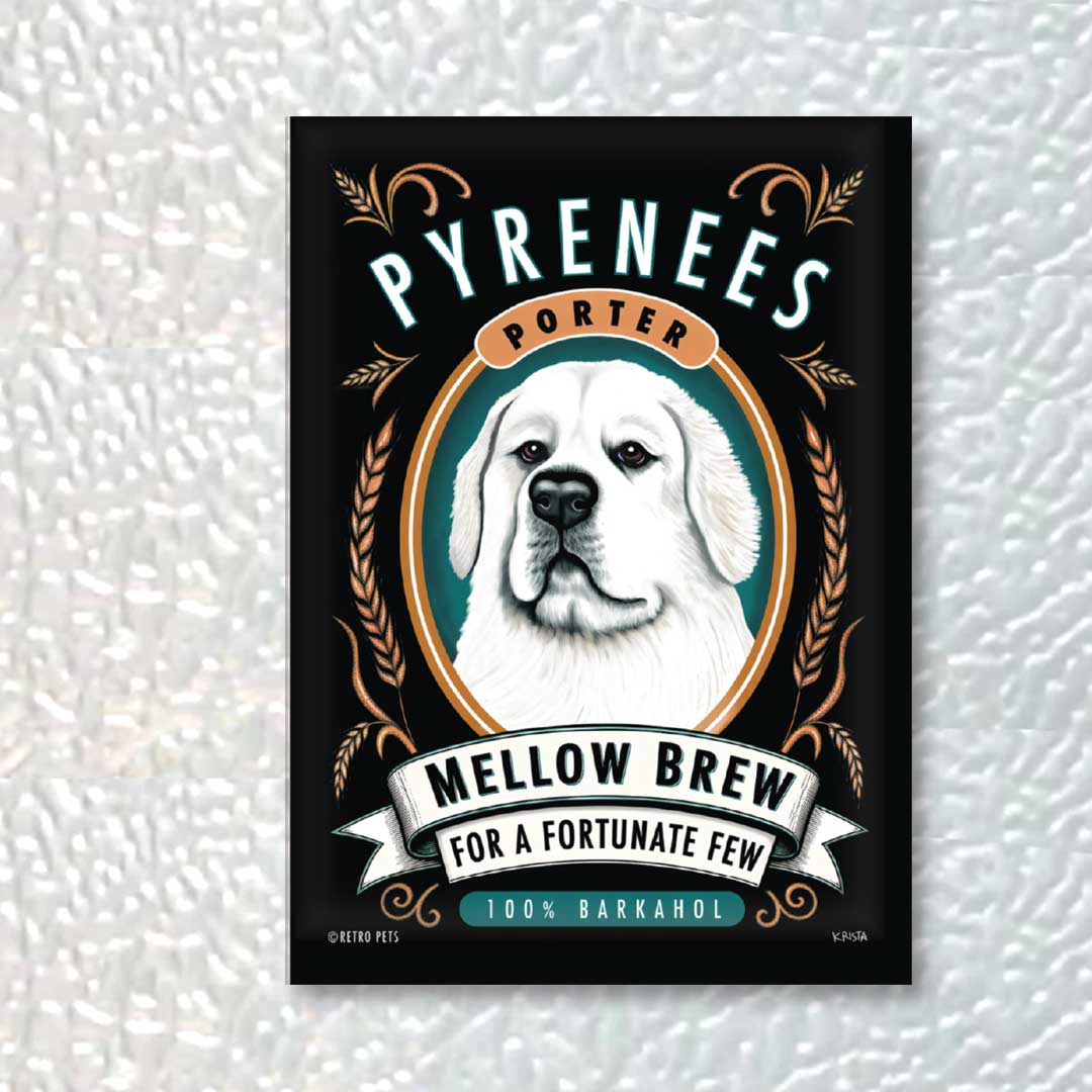 Great Pyrenees Dog Refrigerator Magnets