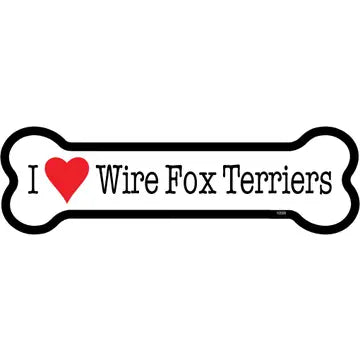 Wire Fox Terrier - Bone Shaped Magnet