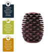 Dog Toy Pinecone Purple  Natural Rubber Toy