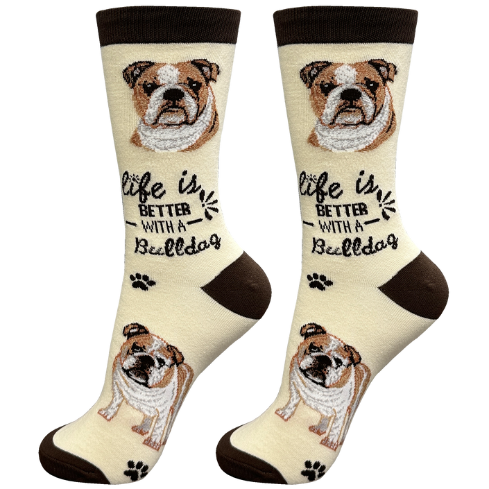 Bulldog Dog Socks Unisex