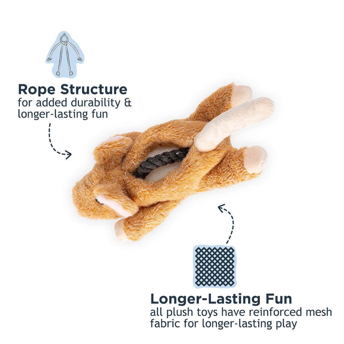 Dog Toy Mouse Stuffless Squeaker Toy