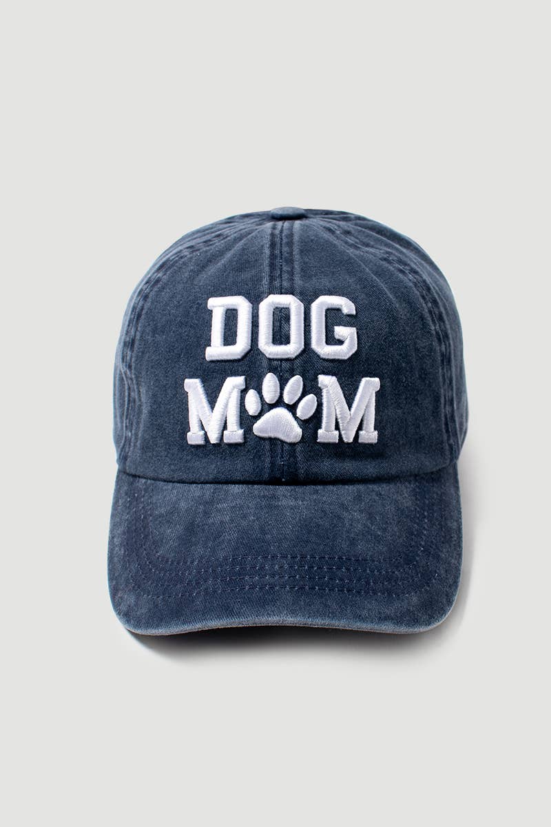 Dog Mom Embroidered Baseball Cap