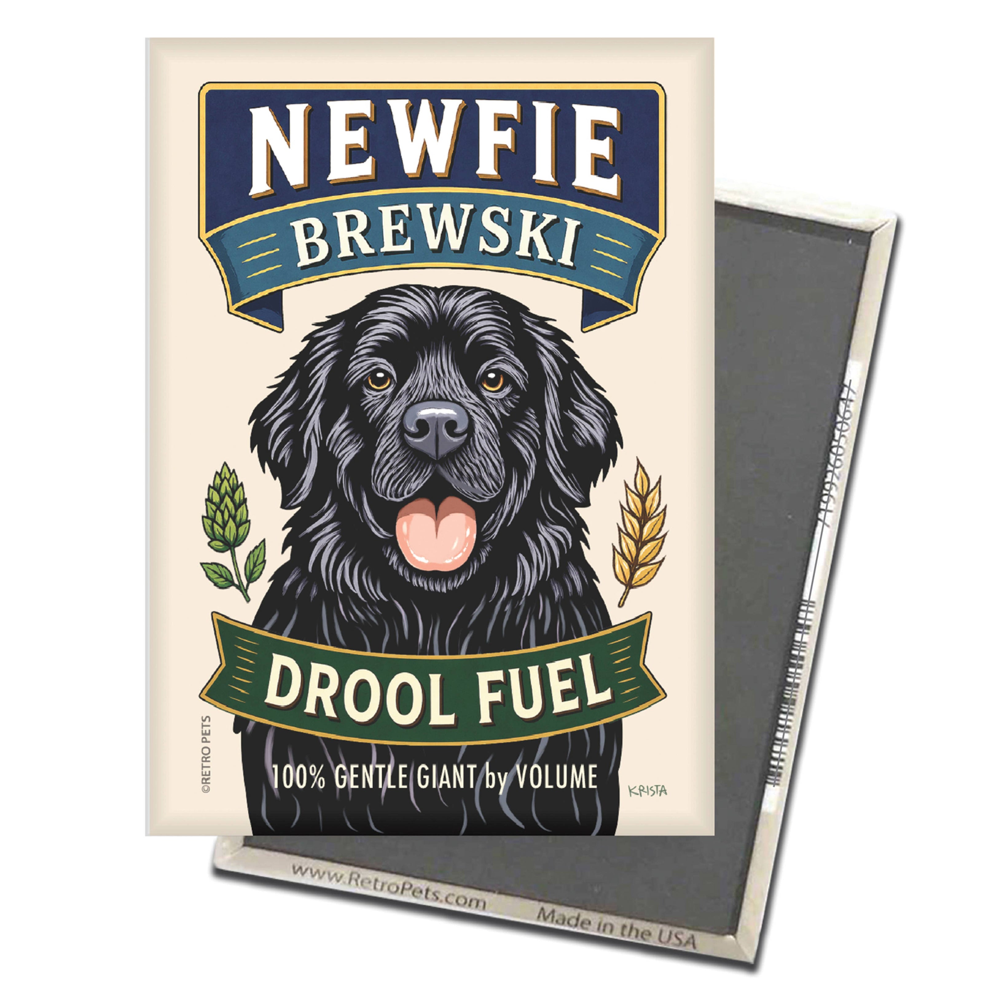Newfoundland Dog Refrigerator Magnet