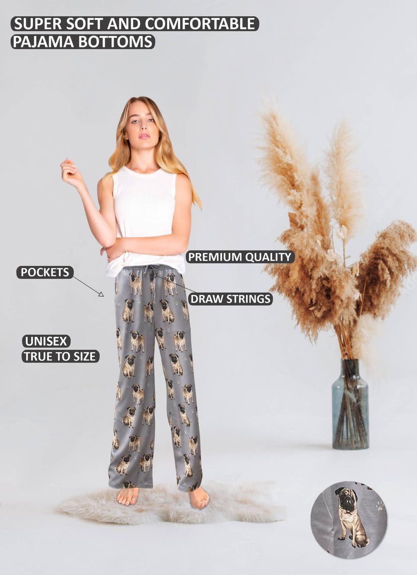 Pug Pajama Bottoms