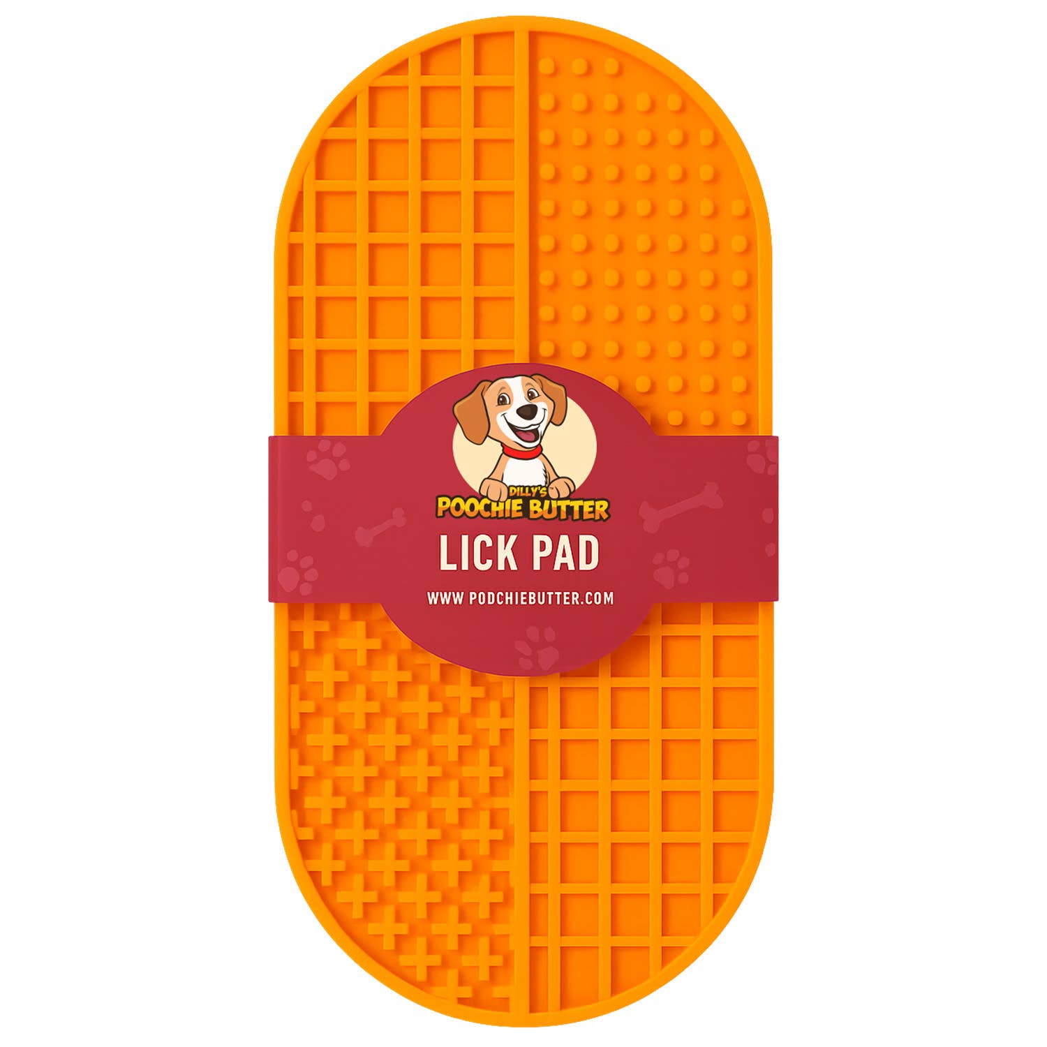 Oval Silicone Lick Pad with Suction Cups