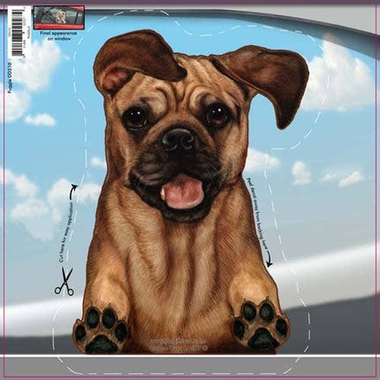 Puggle - Dogs On The Move Window Decal