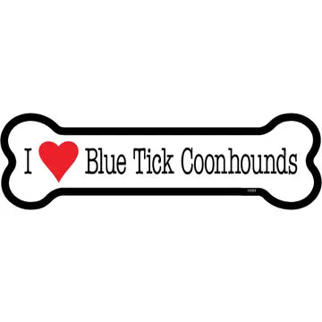 Blue Tick Coonhound - Bone Shaped Magnet