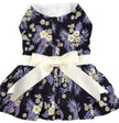 Purple Twilight Hawaiian Dog Dress with Matching Leash