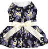 Purple Twilight Hawaiian Dog Dress with Matching Leash