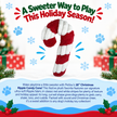 Dog Toy Candy Cane Christmas Plush Toy