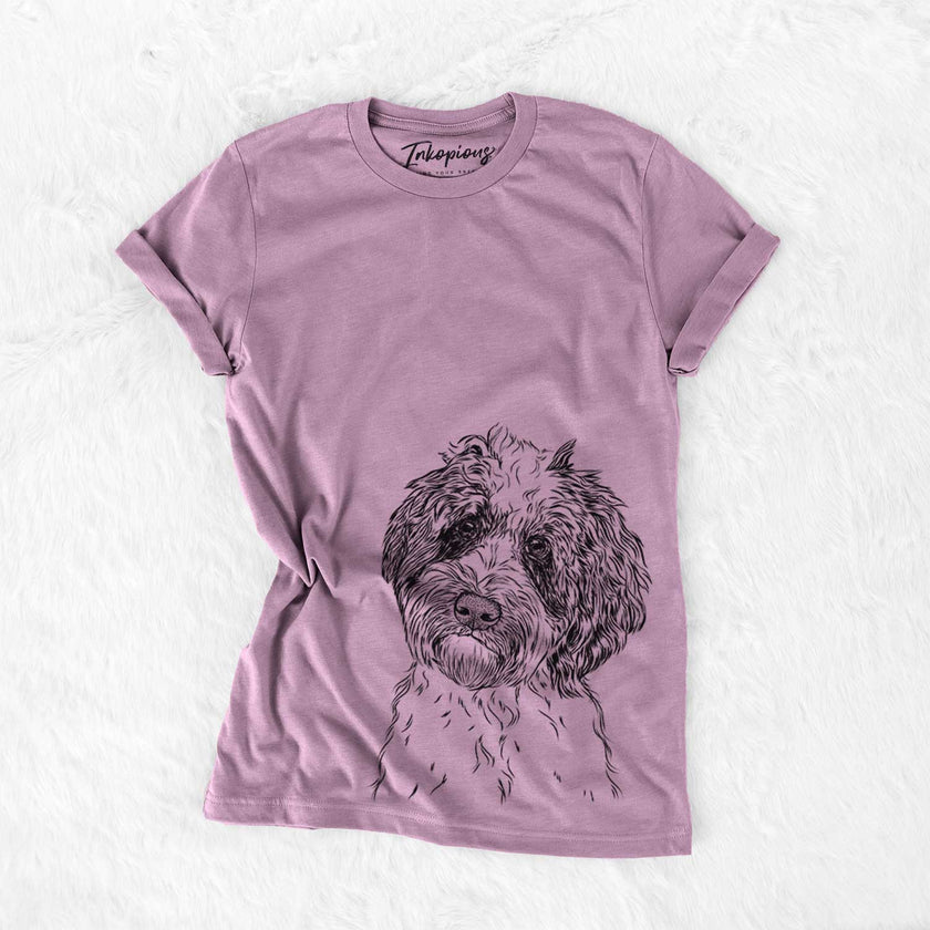 *Rooney the Aussiedoodle - Bella Canvas Unisex Crewneck: Heather Sage / Bare (No Glasses) / Large