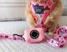 Dog Waste Bag Holder Dolce Rose With Clasp