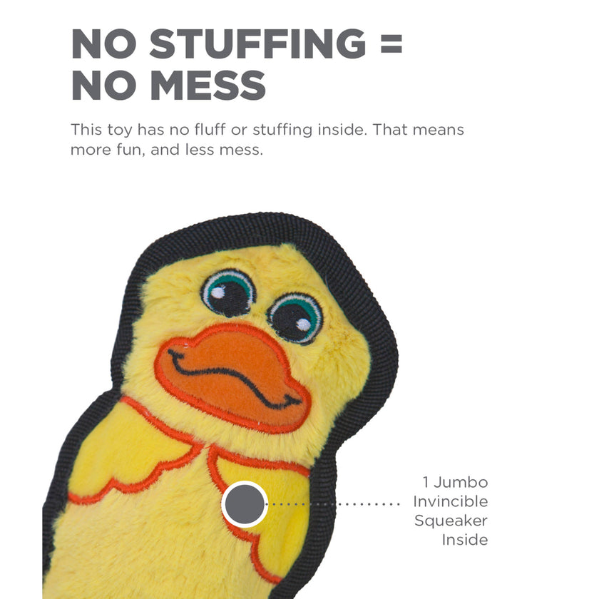 Outward Hound Invincibles Mini Duck Plush Dog Toy, XS