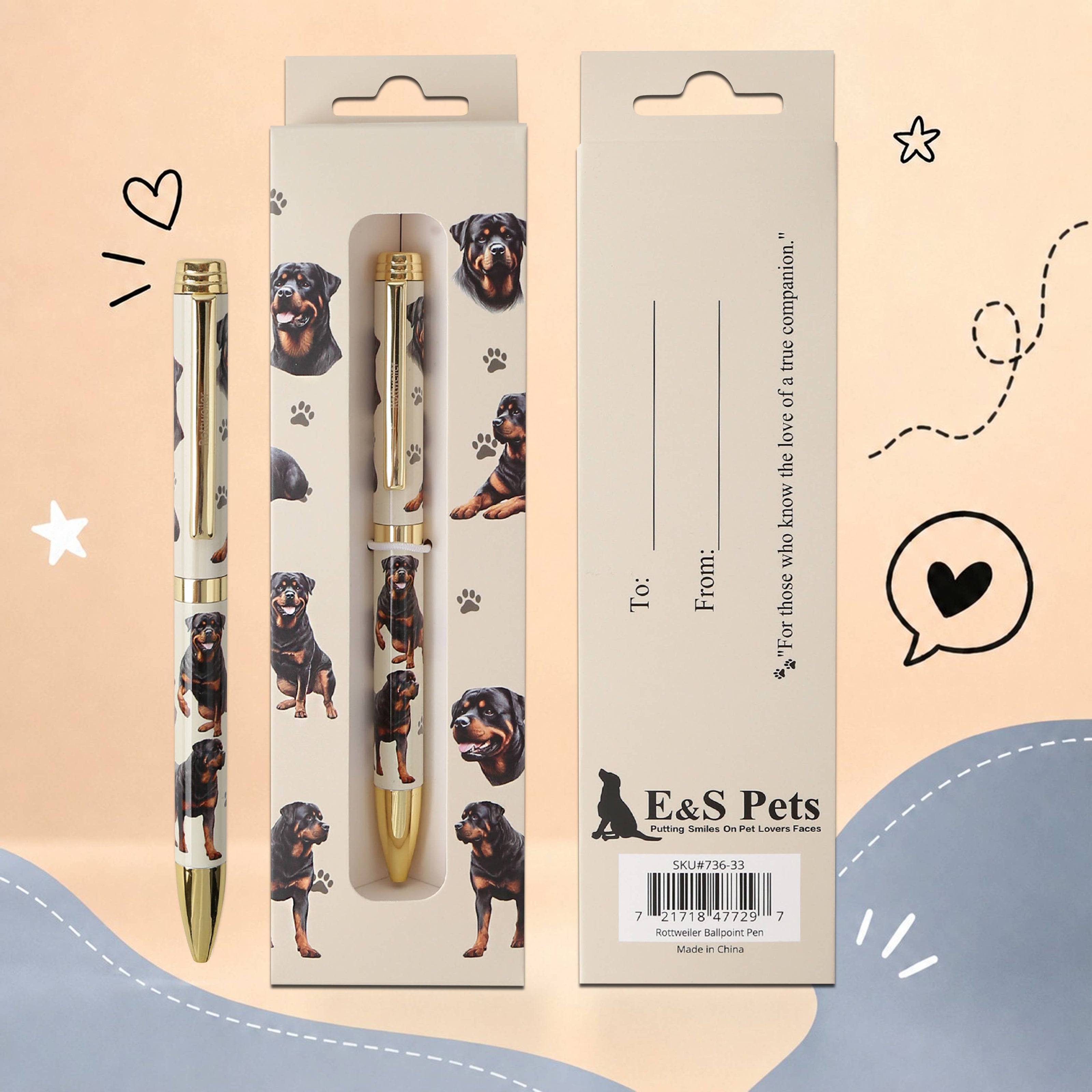 Rottweiler Pet Lover Ballpoint Pen