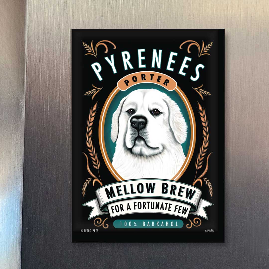 Great Pyrenees Dog Refrigerator Magnets