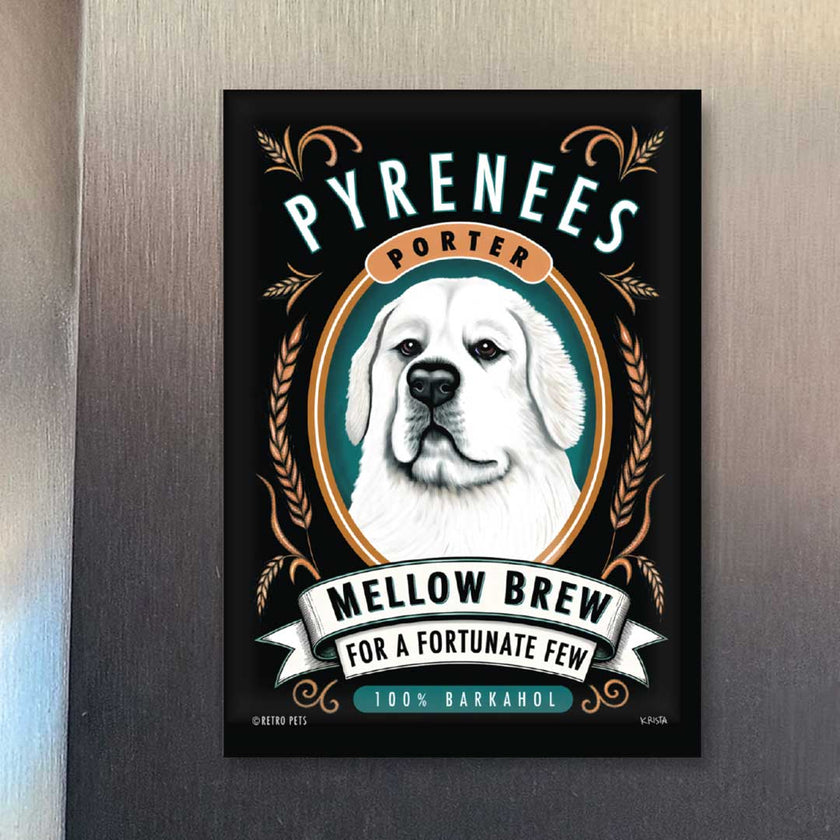 Great Pyrenees Dog Refrigerator Magnets