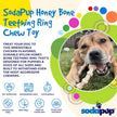 SP Honey Bone Chicken Flavored Teething Dog Toy Ring for Aggressive Che