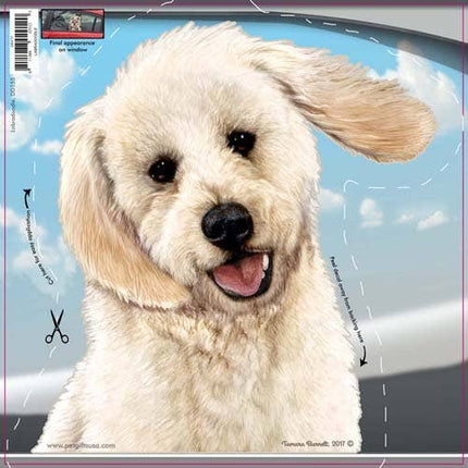 Labradoodle - Dogs On The Move Window Decal