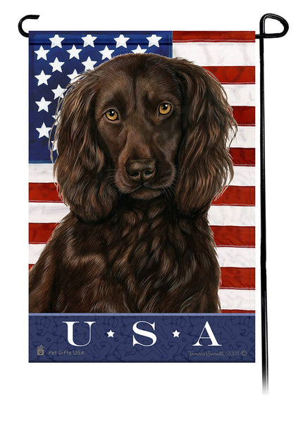 Boykin Spaniel Brown True Blue Garden Flag