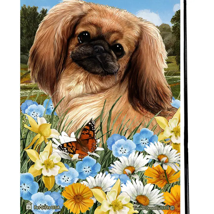 Pekingese, Red Sable Garden Flag
