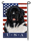 Newfoundland Landseer True Blue Garden Flag