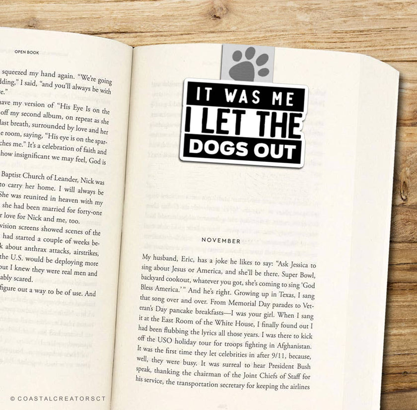 Stay Pawsitive Reversible Magnetic Bookmark