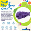 Fish Bone Nylon Dog Toy for Aggressive Chewers | USA Made | SodaPup: Brown