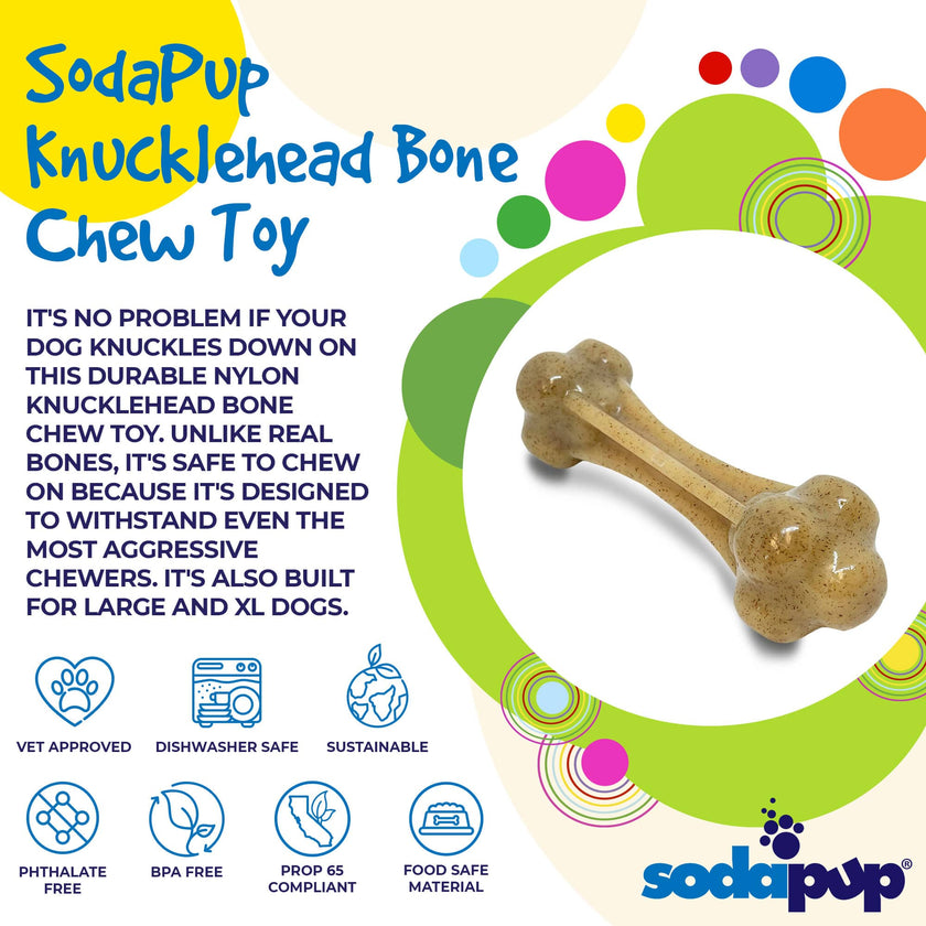 Dog Toy SP Knucklebone Ultra Durable Nylon Dog Chew Bone