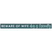 Dog Is Friendly Teal - Talking Sticks