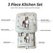 Pit Bull, oven mitt set