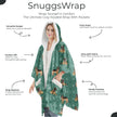 German Shepherd Snugg Wraps with Hoodie – Ultra Soft Sherpa Fleece Wrap for Pet Lovers