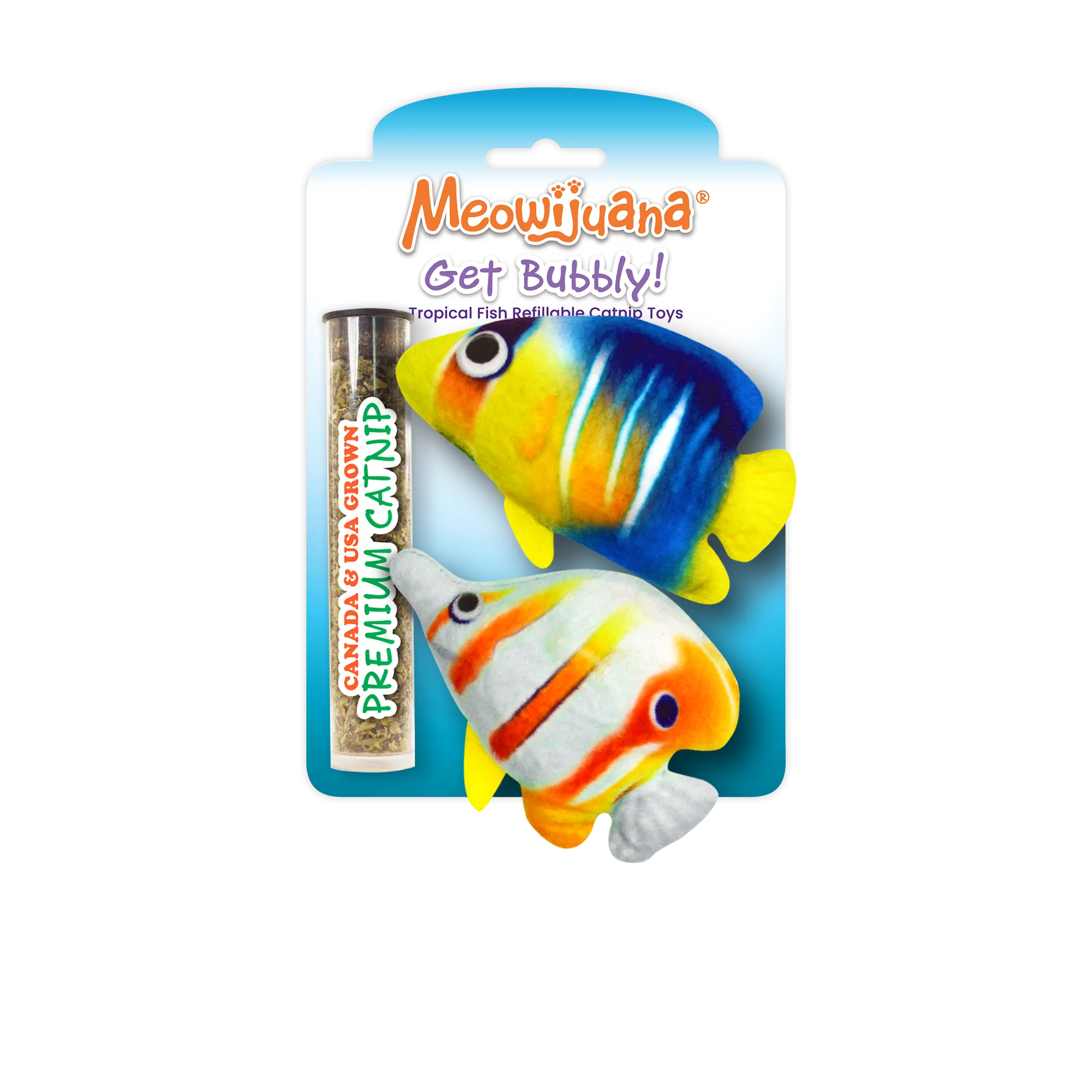 Meowijuana® Get Bubbly Tropical Fish Multipack Cat Toys