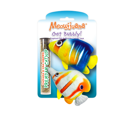 Meowijuana® Get Bubbly Tropical Fish Multipack Cat Toys