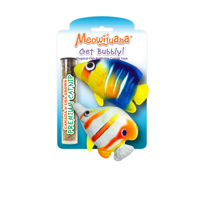 Meowijuana® Get Bubbly Tropical Fish Multipack Cat Toys