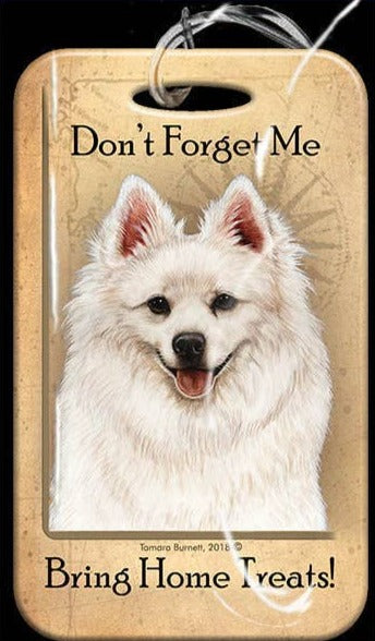 Travel in Style with Our American Eskimo Luggage Tag