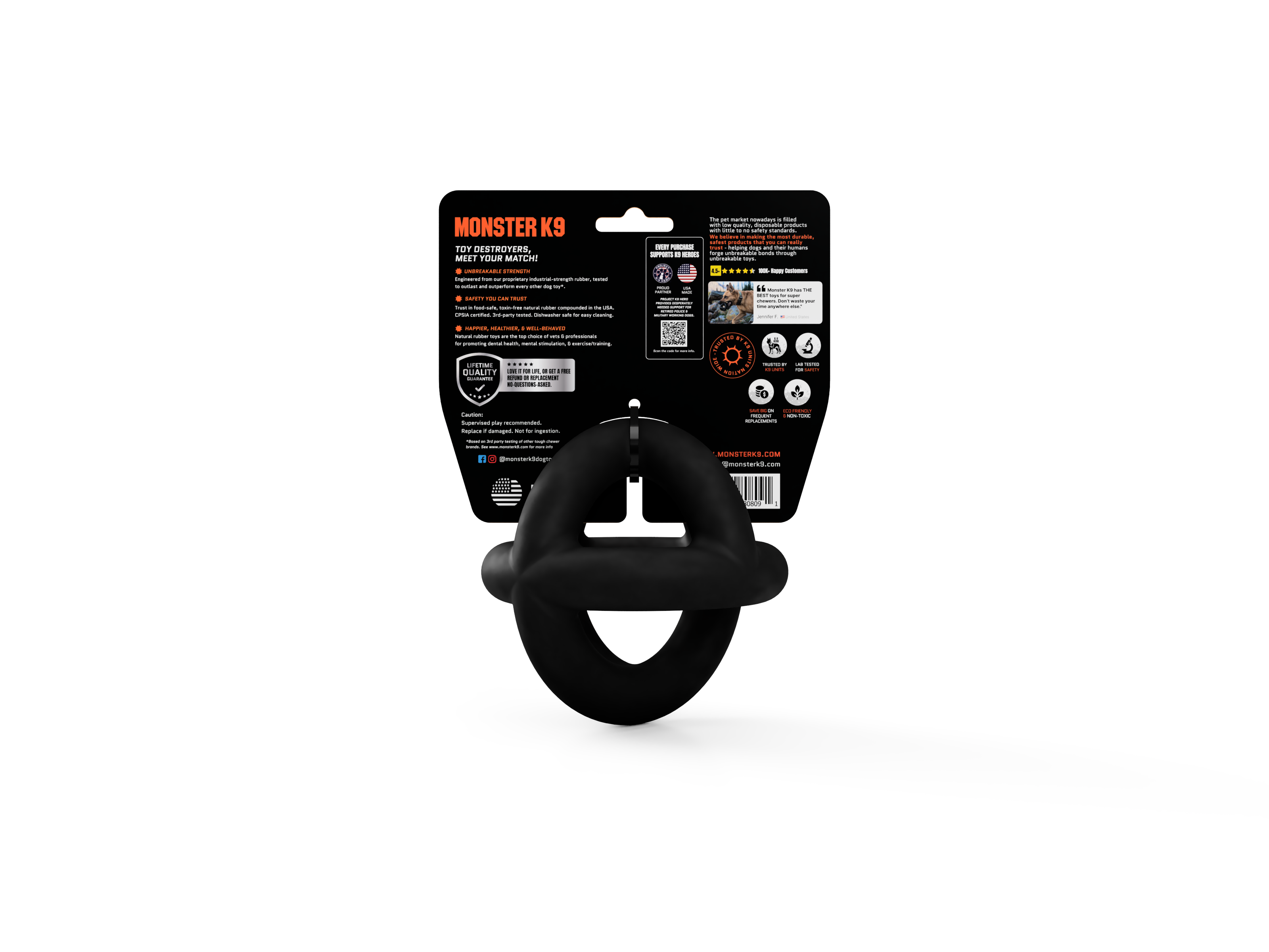 Dog Toy Ring Ball Power Chewers