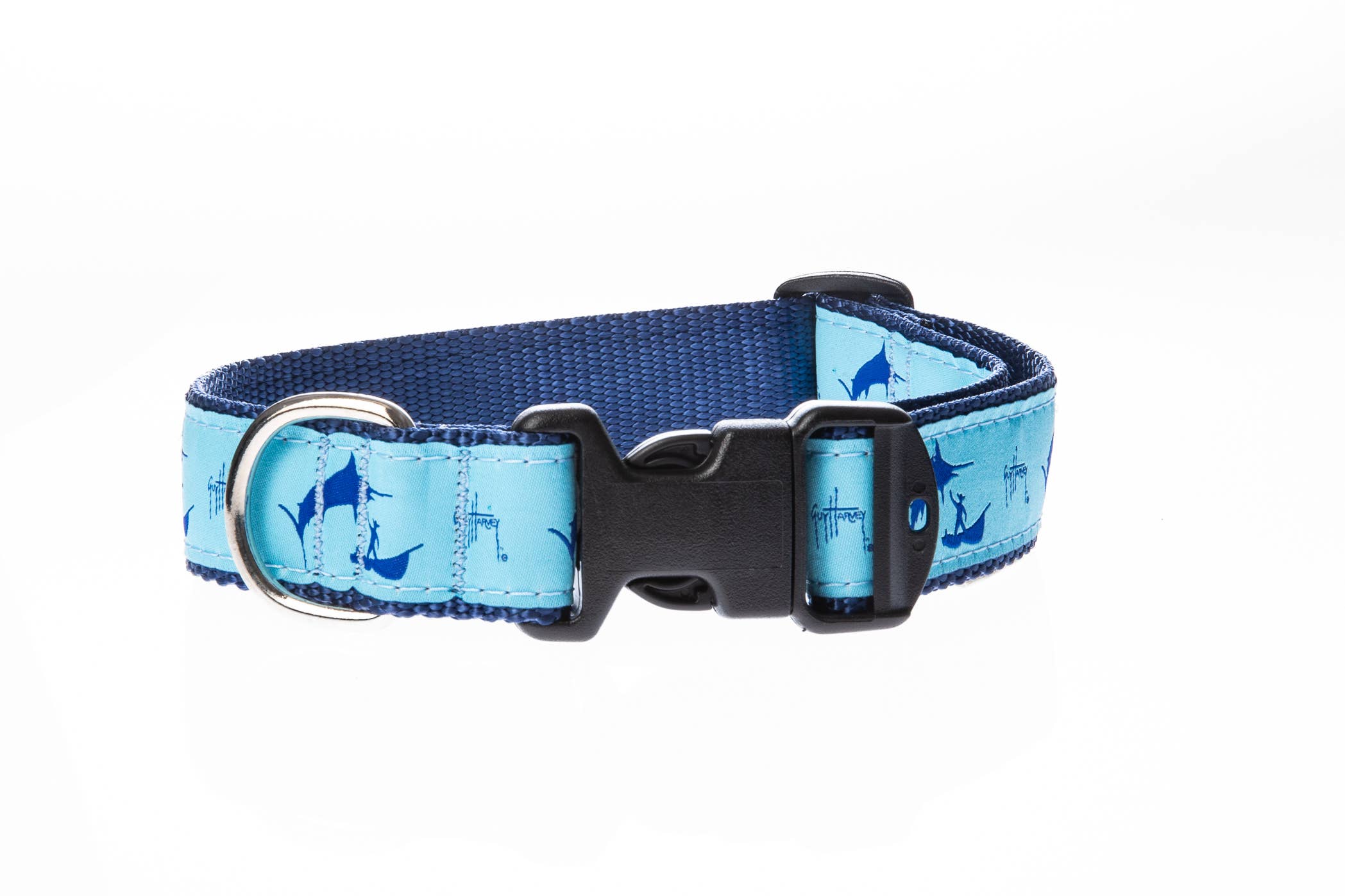 Guy Harvey Old Man & Marlin Side Release Buckle Clip Dog Collar