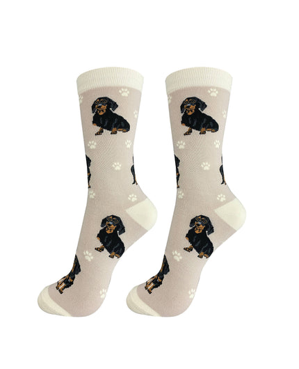 Black Dachshund   - Unisex - Fun Novelty Dog Socks