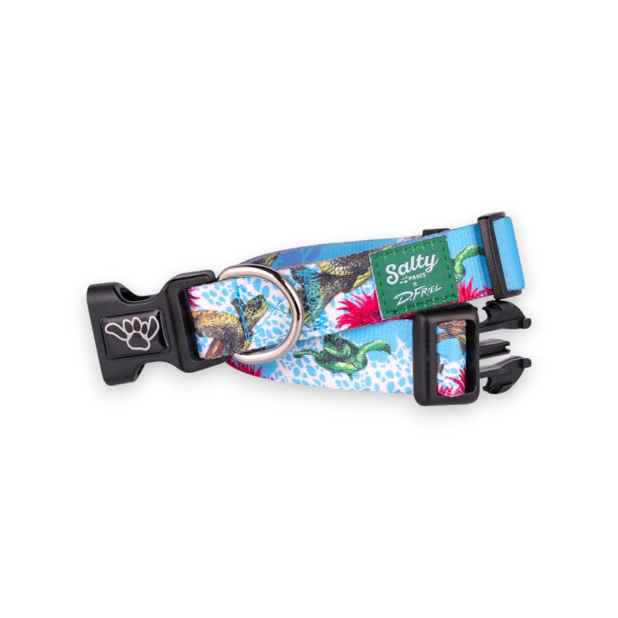 Hawaiian Turtle Print Dog Collar