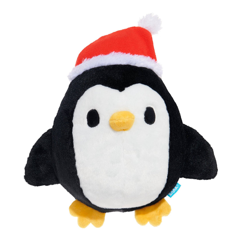 BARK Holiday South Pole Santa Christmas Plush Dog Toy