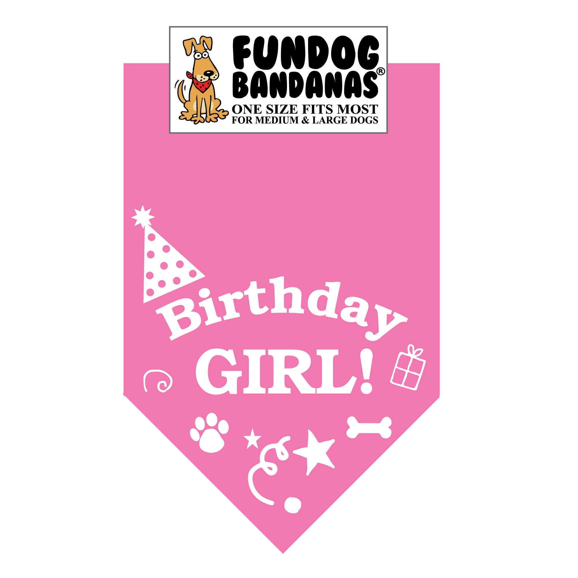 Birthday Girl Dog Bandana