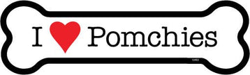 Pomchie I (heart) Pomchies Bone Shaped Magnet