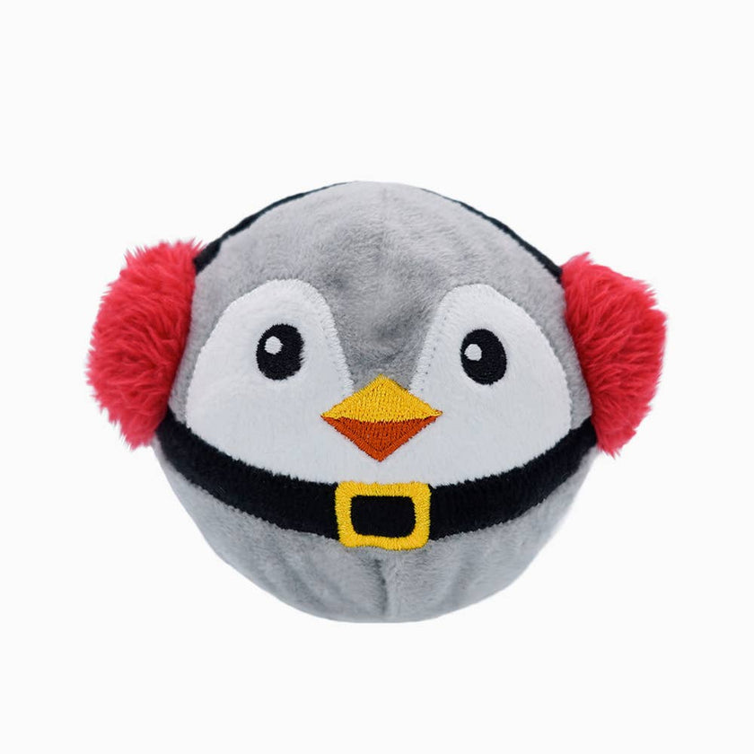 Dog Toy Penguin Ball Happy Woofmas Christmas Toy